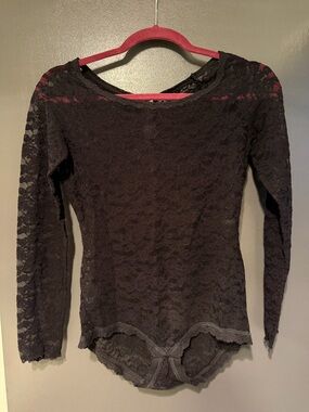 Hanky Panky Lace Long-Sleeve Women's bodysuit